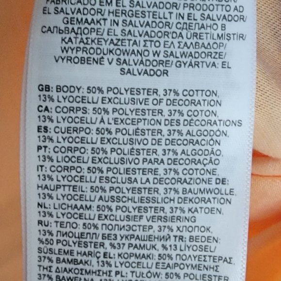 North Face Tshirt Peach color Size XXXL NWT - Picture 5 of 5